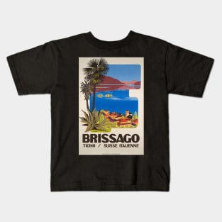 Brissago,Ticino,Switzerland,Travel Poster Kids T-Shirt